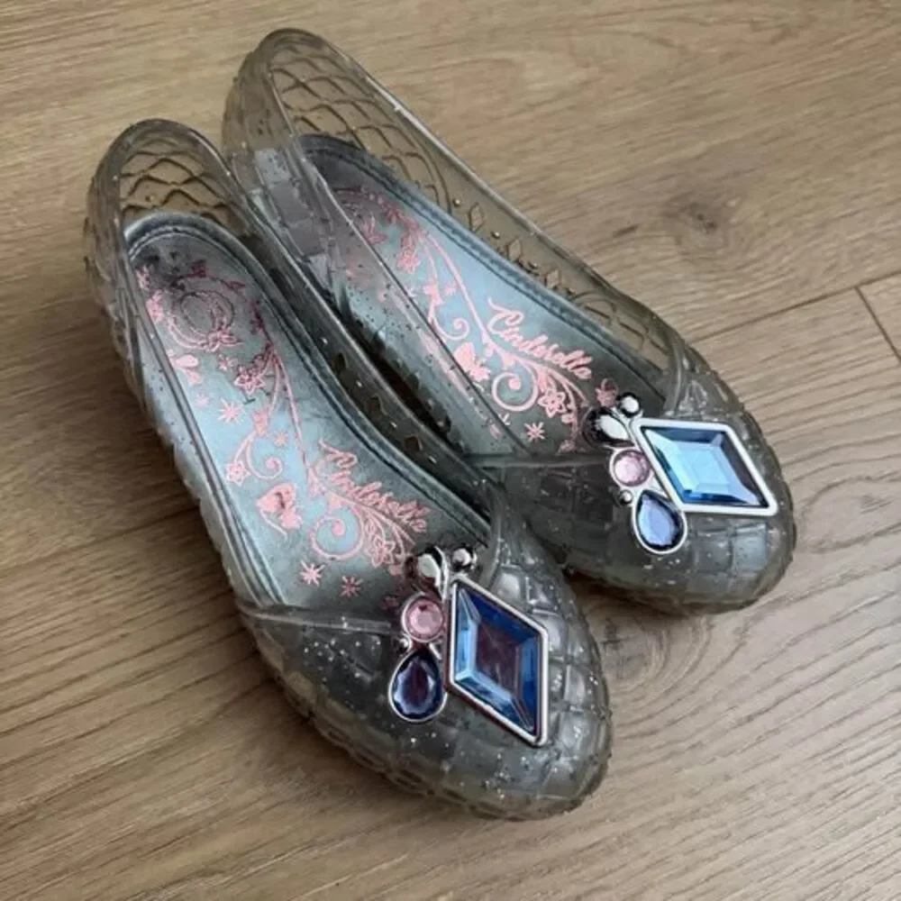Disney Cinderella Glass Slipper Jelly Shoes light up - size 9/10